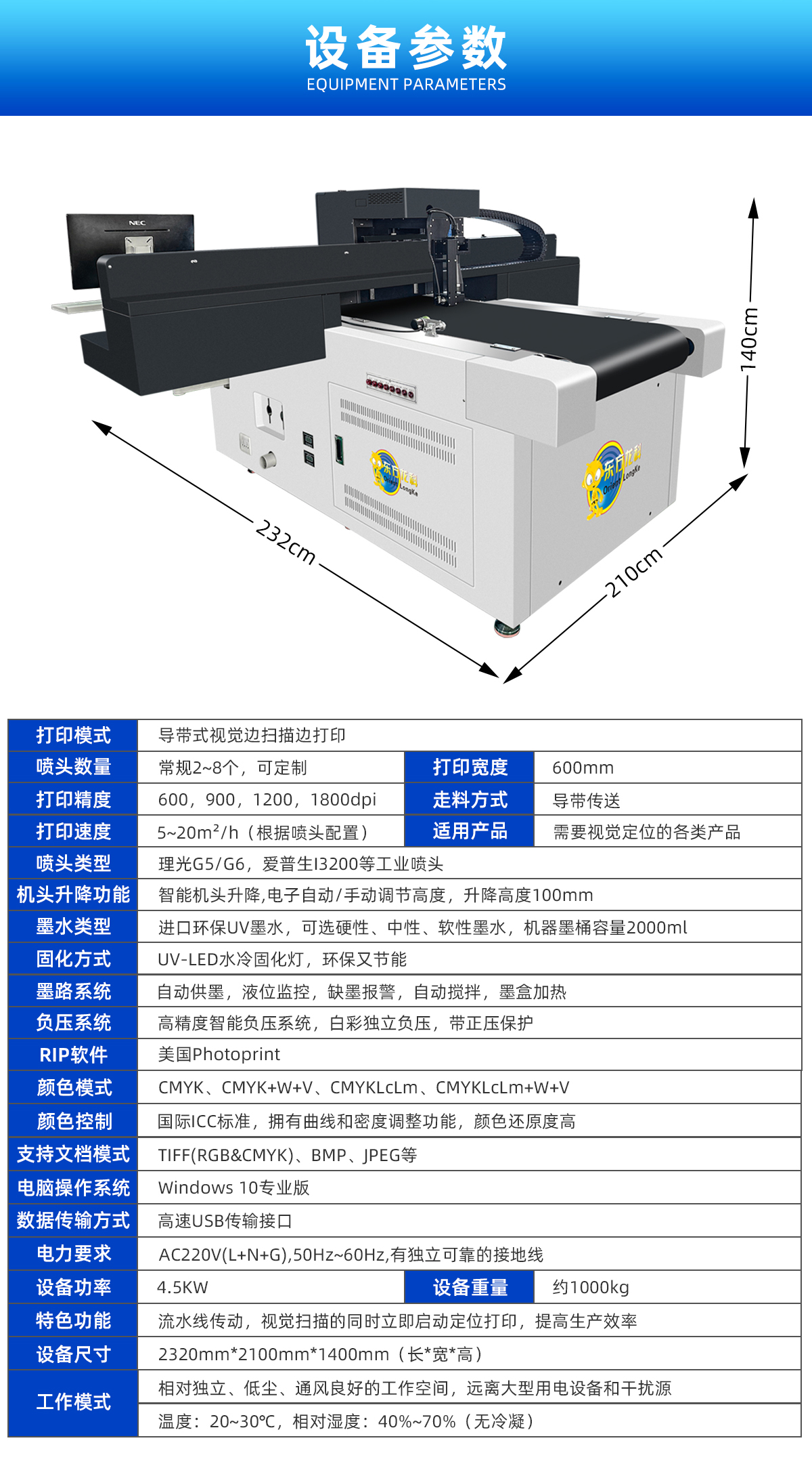 设备参数